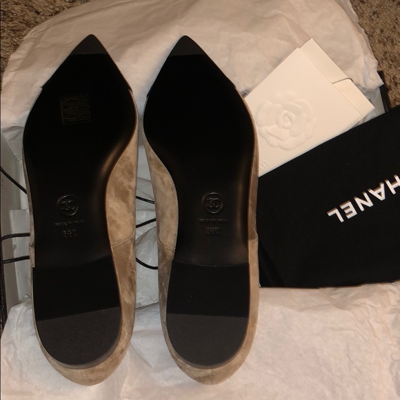 LACE UP VELOU/BEIGE/38/C - Picture 4 of 6